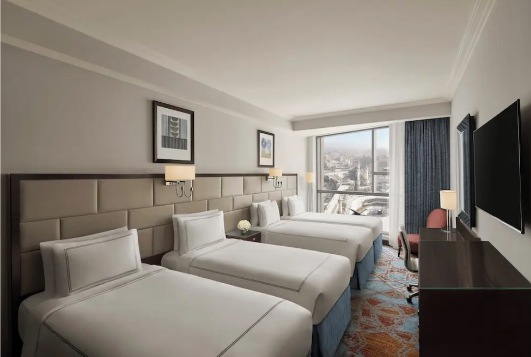 Spacious VIP family hotel room for Umrah stay in Madinah