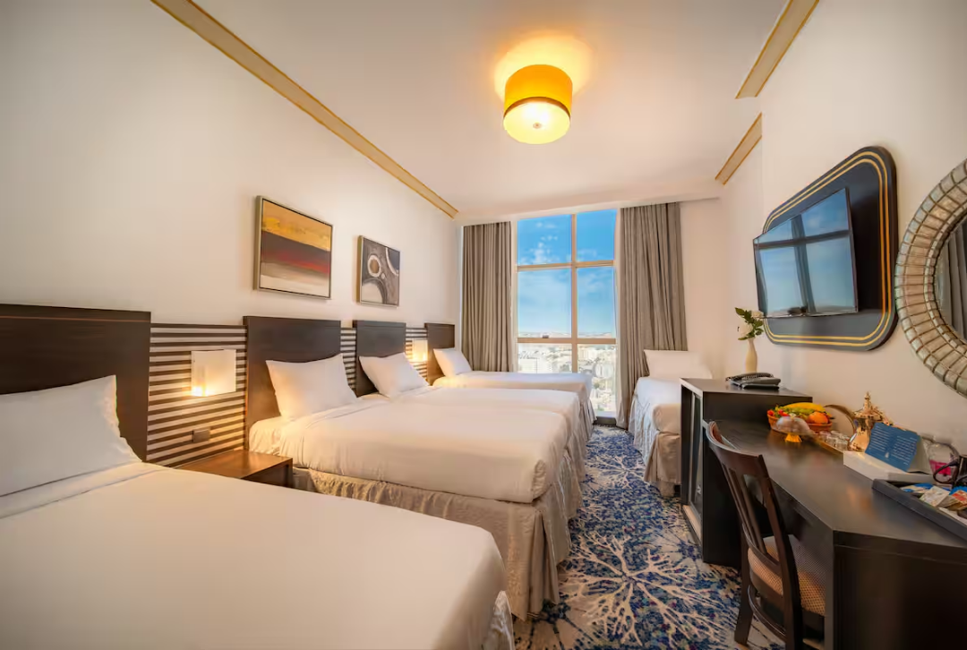 Premium VIP class Umrah accommodation booked with Junaid Umrah Services